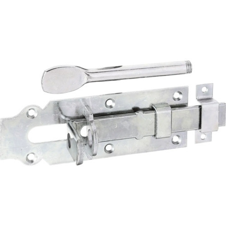 Zavor Metalic Universal Alberts 160x56 Mm, Blocare Cu Tija/lacat, Otel Zincat Galben