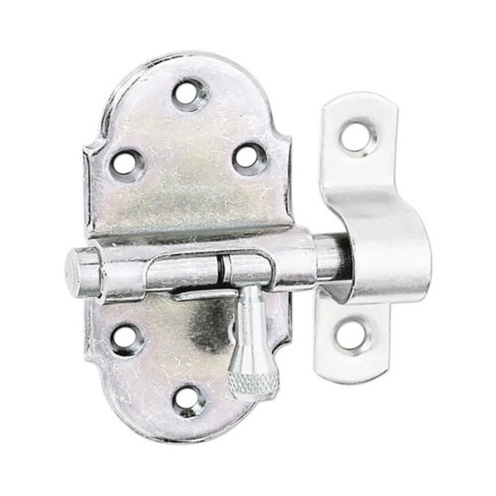 Zavor Metalic Universal Alberts 60x75 Mm, Blocare Prin Rabatare, Otel Zincat Galben