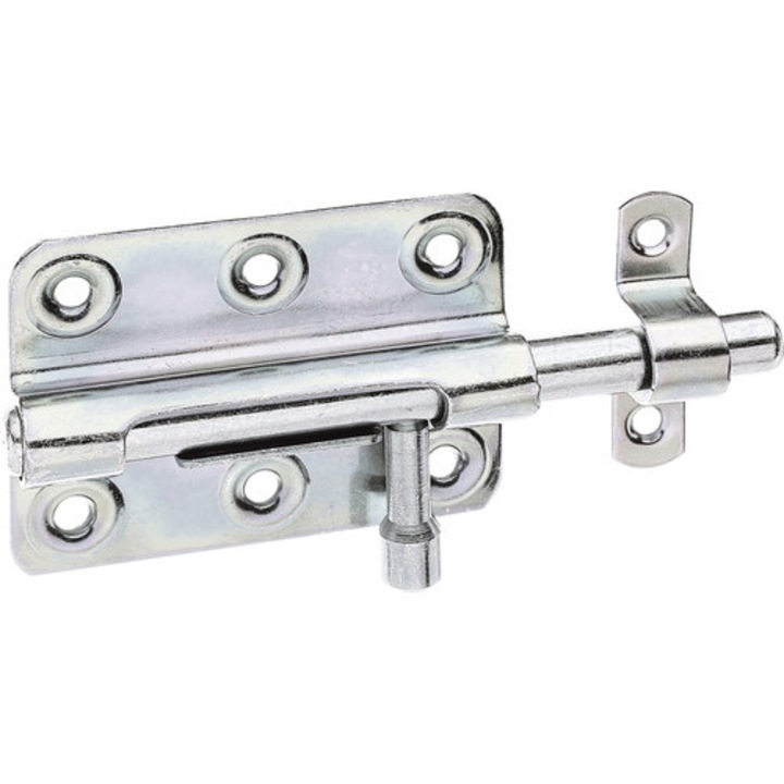 Zavor Metalic Universal Alberts 80x56 Mm, Blocare Prin Rabatare, Otel Zincat Galben