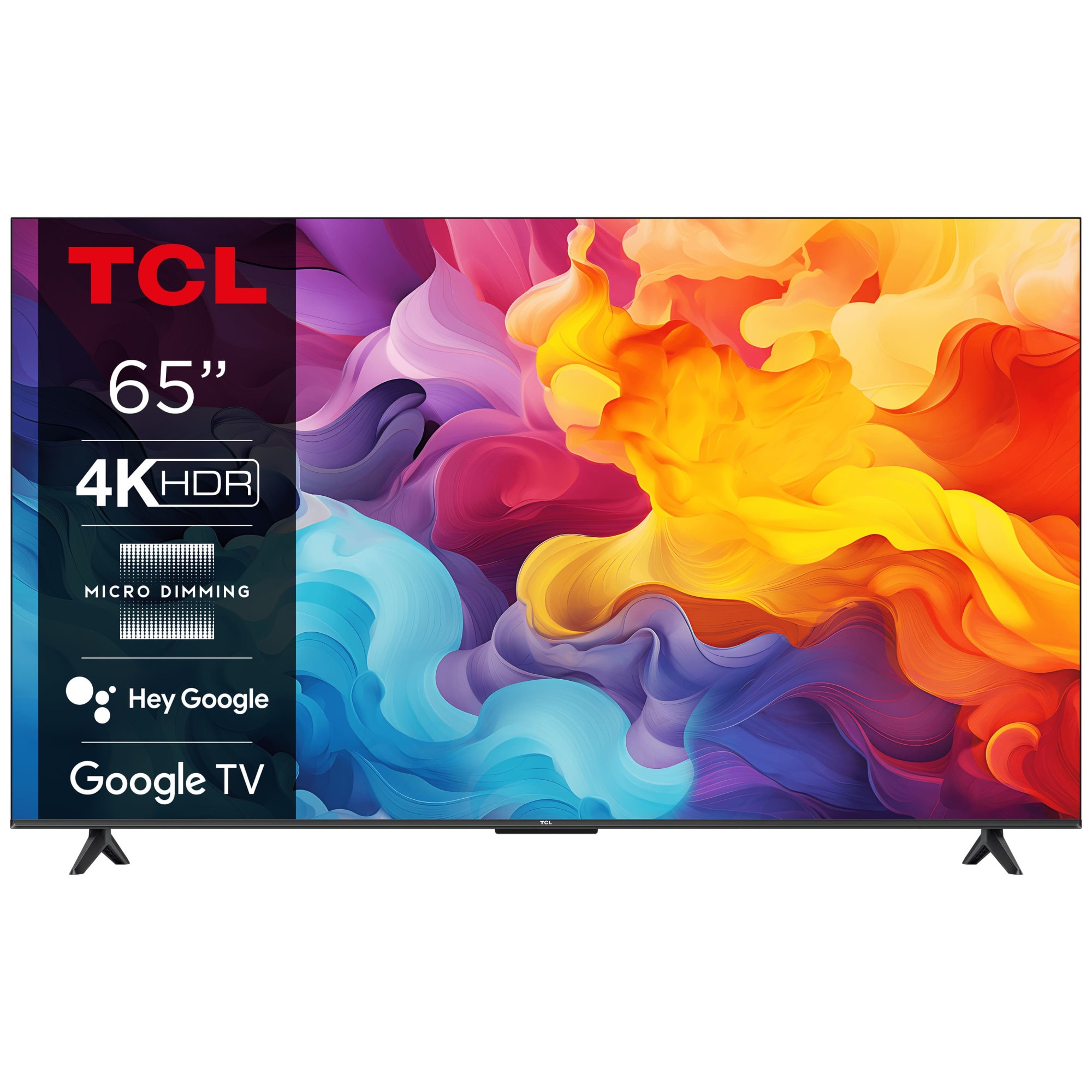 Televizor TCL LED 65V6B, 164 Cm, Smart Google TV, 4K Ultra HD, Clasa E ...