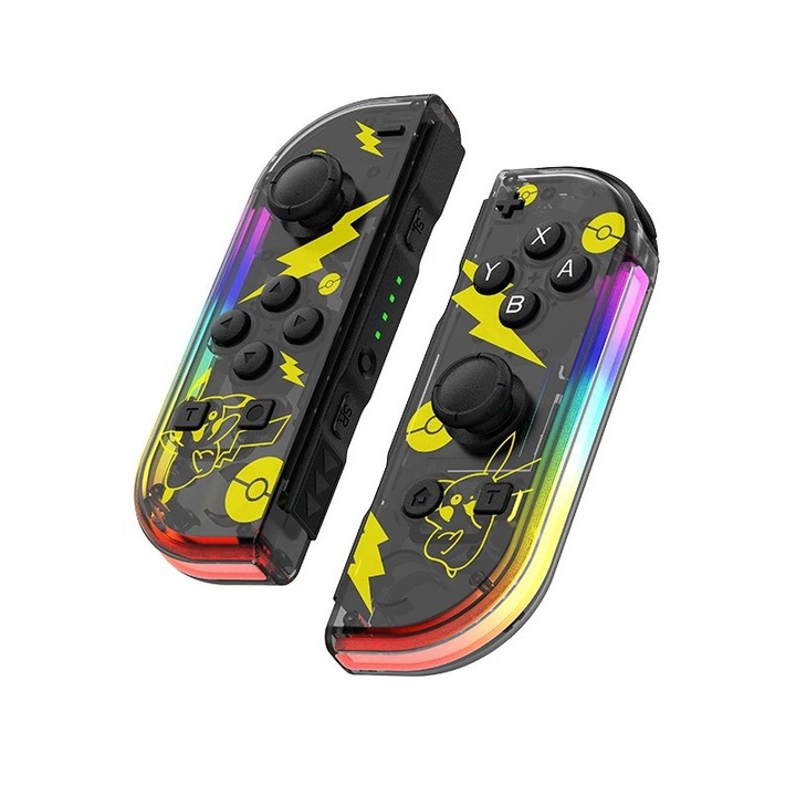 Контролер JOYCON за Nintendo Switch с RGB светлини Black Pikachu
