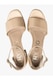 Sandale Dama, RYLKO, Piele Naturala, Golden Beige, 37 EU