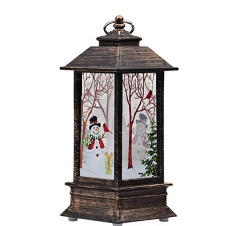 Свещник, Sunmostar, пластмаса, златист, 5.5x5.5x13см