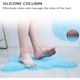 Covor curatare pentru picioare Tovbmup, design fluture, masaj si curatare, cu ventuze antiderapante