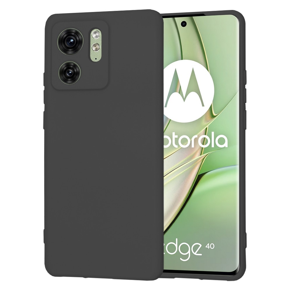 Husa pentru Motorola Edge 40 / Edge (2023) - Techsuit SoftFlex - Negru