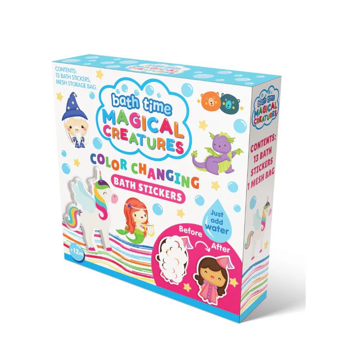 Fürdőszobai matricák, amelyek megváltoztatják a színt - varázslatos lények