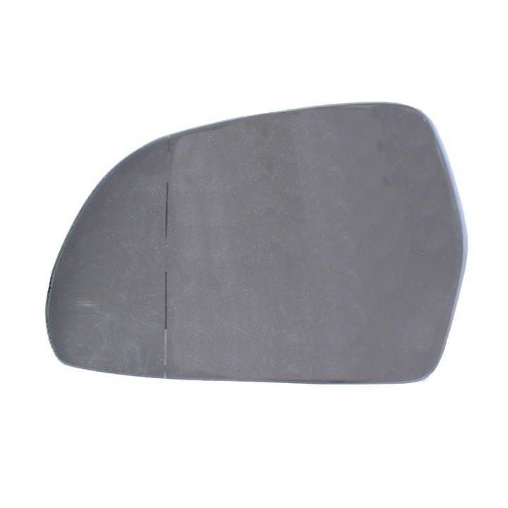 Geam oglinda Audi A3 2008-2010, A4 B8 2007-2009 Sedan, A5/S5 (B8), 03.07-2010, A6 (C6) 2008-2010, A8 2007-2010, Q3 2011-02.2015, Octavia 2 10.2008-2010, Superb 2008-2010 partea stanga fixare banda adeziva, Crom Asferica
