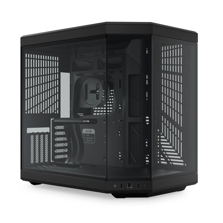Кутия HYTE Y70, Tempered Glass Mid-Tower, Черно