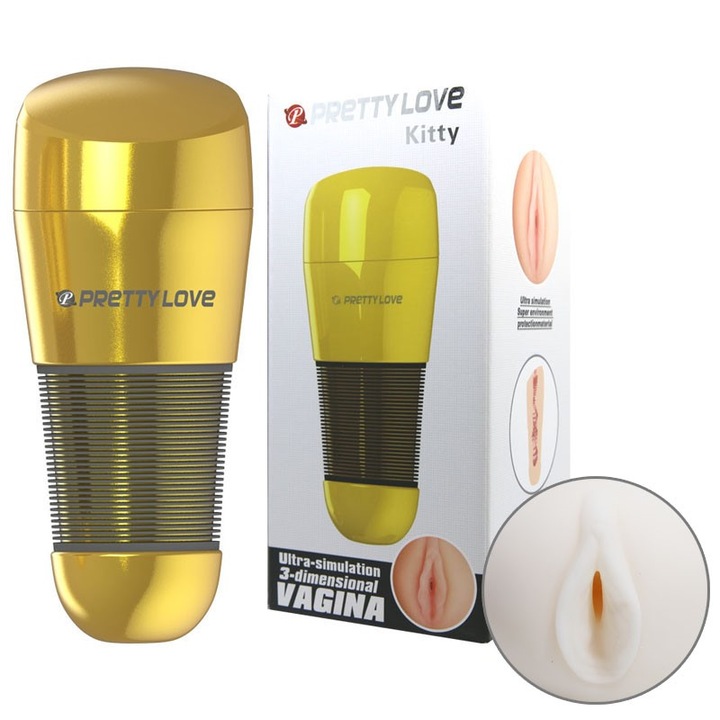 Vagina maszturbátor, Pretty Love, Kitty, 15 cm