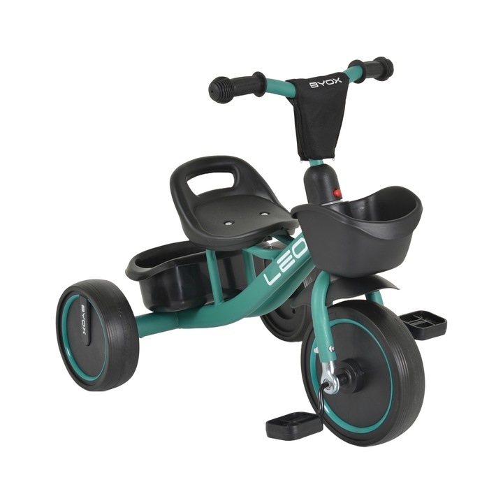 Tricicleta pentru copii Byox Leo, 3 ani+, pana la 25 kg, Verde