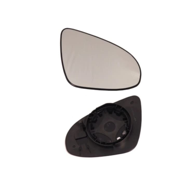 Стъкло за огледало Citroen C1, 06.2014-, Peugeot 108, 06.2014-, Toyota Aygo, 06.2014-, дясно, цвят хром стъкло, изпъкнало стъкло