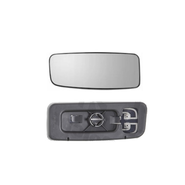 Külső tükör üveg tartókonzollal Mercedes Sprinter 209-524, 2009-2018, Sprinter W910, 2018-, Vw Crafter (2e), 2009-04.2017, Bal, fűthető, panorámás, alsó, OE tükrökhöz, Max.