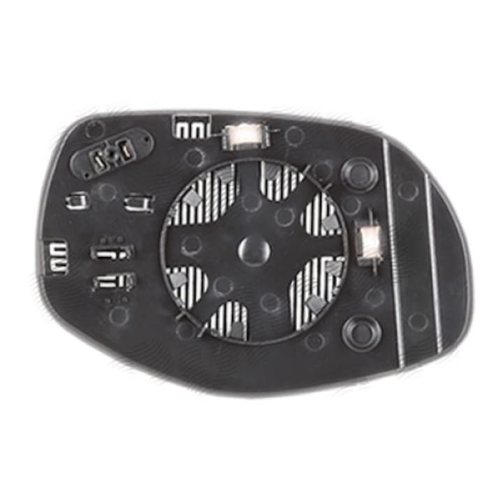 Geam oglinda Porsche Cayenne (955/9pa), 09.2007-03, 2009, partea Stanga, culoare sticla crom, sticla asferica, cu incalzire