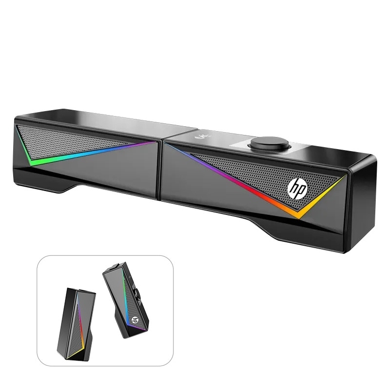 Soundbar HP DHE6005 6W, 360 surround sound, LED multicolor