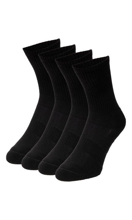 Set 2 perechi de sosete, Unisex, Negrudsazxf, Negru