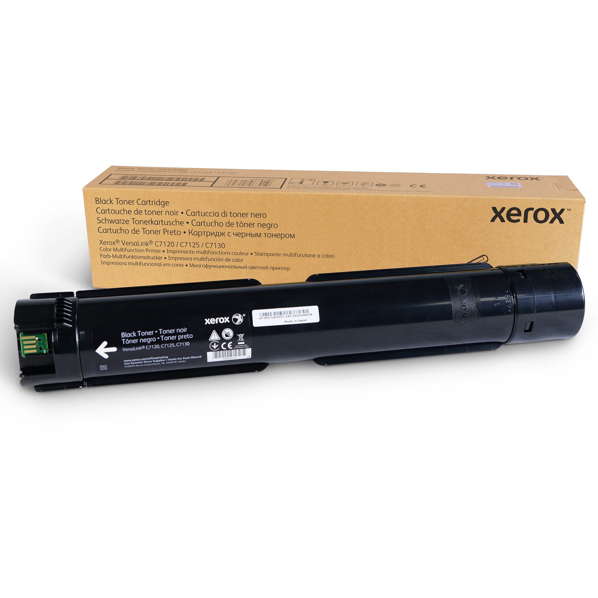Xerox Black Toner Cartridge VersaLink C7120/C7125/C7130; cap