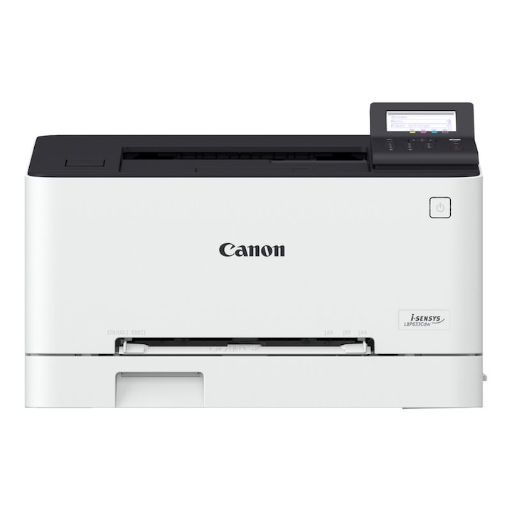 Цветен лазерен принтер Canon i-SENSYS LBP631Cw, Еднофункционален, Бърз печат, WiFi, LCD дисплей, Бял/Черен