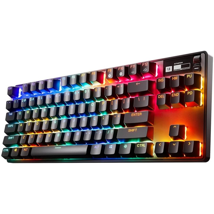 Клавиатура Gaming SteelSeries Apex Pro TKL WL (2023), Switch OmniPoint, RGB, US, Черен