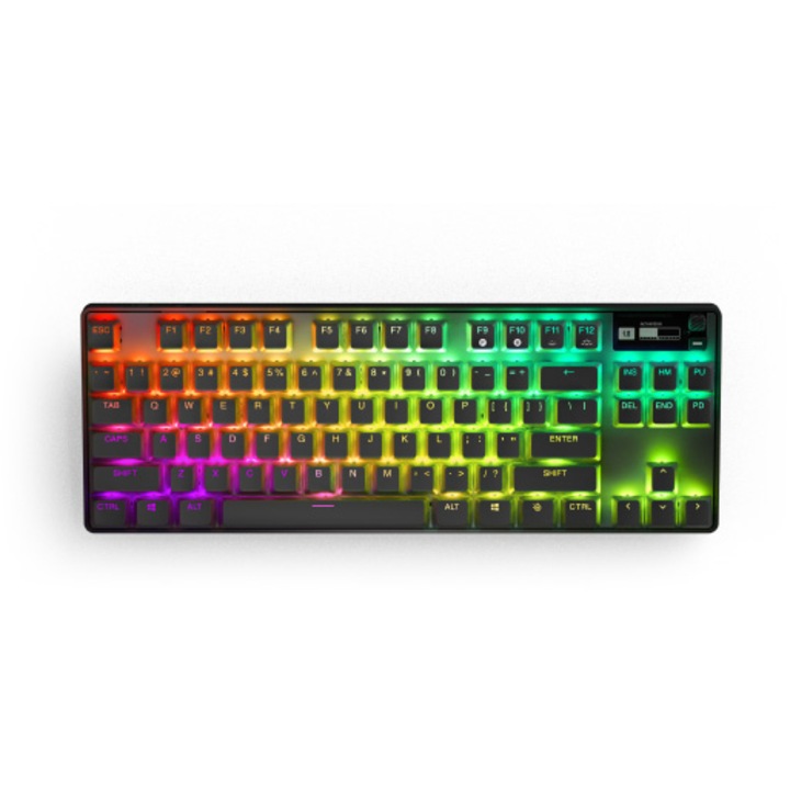 Клавиатура Gaming SteelSeries Apex Pro TKL WL (2023), Switch OmniPoint, RGB, US, Черен