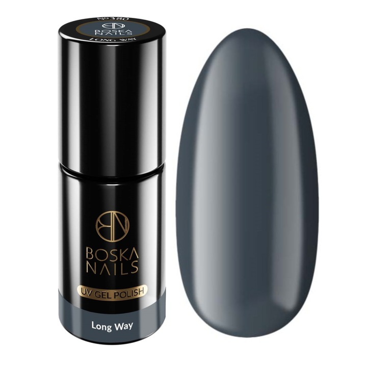 Oja hibrida Boska Nails Long Way, grafit, 6ml