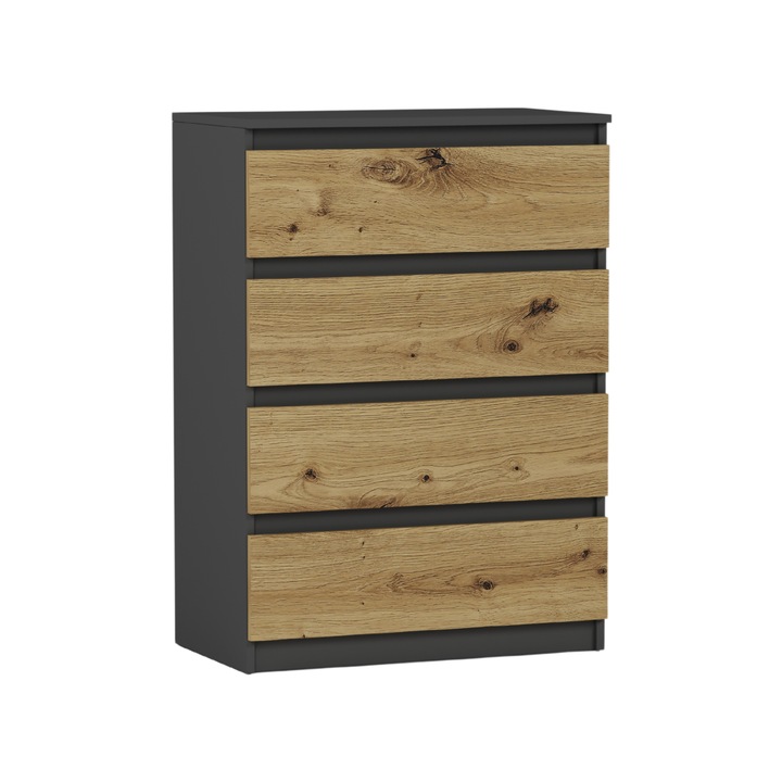 Comoda moderna, R-4 antracyt mix artisan,, 98x40x70