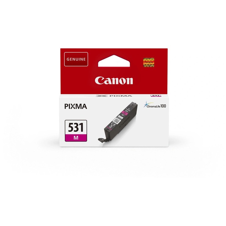 Canon CLI-531 tintasugaras nyomtatópatron, magenta, 8,2ml, PIXMA TS8750/TS8751-hez