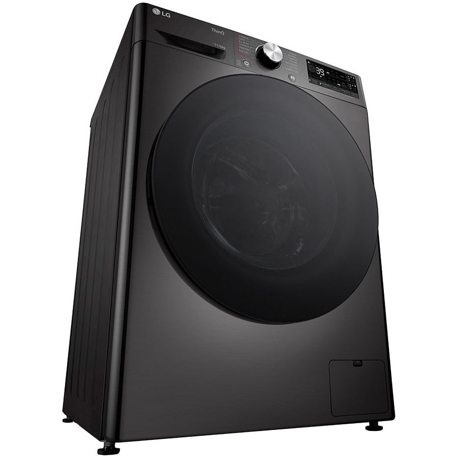 Masina spalat cu uscator LG F4DR711S2BA, Spalare 11 kg / Uscare 6kg, 1400 RPM, Motor Direct Drive Inverter, Spa, Turbo Wash 39, Wi-Fi, Clasa D, Autodose, Negru