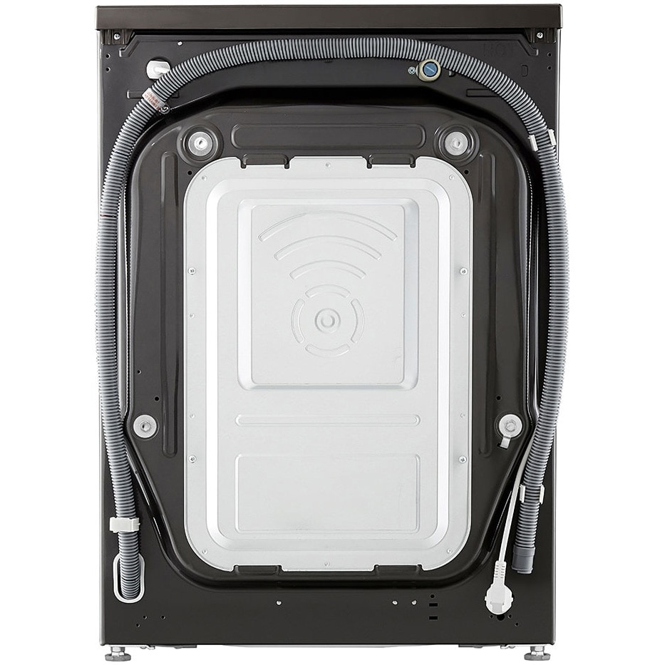 Masina spalat cu uscator LG F4DR711S2BA, Spalare 11 kg / Uscare 6kg, 1400 RPM, Motor Direct Drive Inverter, Spa, Turbo Wash 39, Wi-Fi, Clasa D, Autodose, Negru