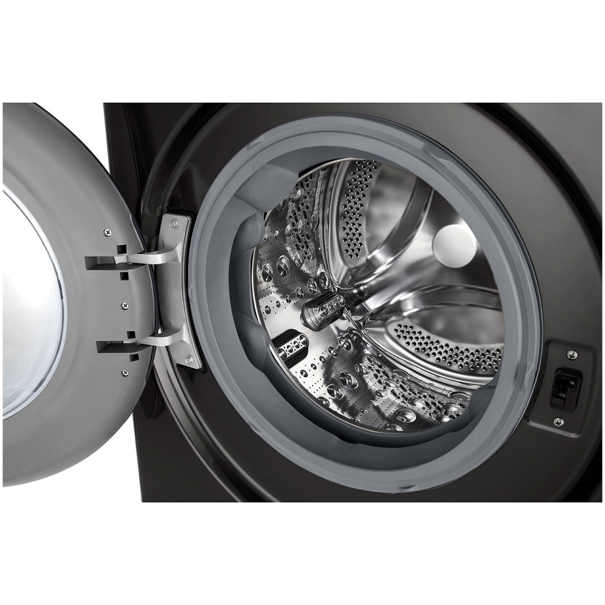 Masina spalat cu uscator LG F4DR711S2BA, Spalare 11 kg / Uscare 6kg, 1400 RPM, Motor Direct Drive Inverter, Spa, Turbo Wash 39, Wi-Fi, Clasa D, Autodose, Negru