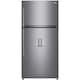 Frigider cu doua usi LG GTF916PZPED, 592 l, No Frost, Clasa E, Compresor Inverter, WiFi, DoorCooling+, Mirror Touch Display, Dozator apa, H 184 cm, Argintiu
