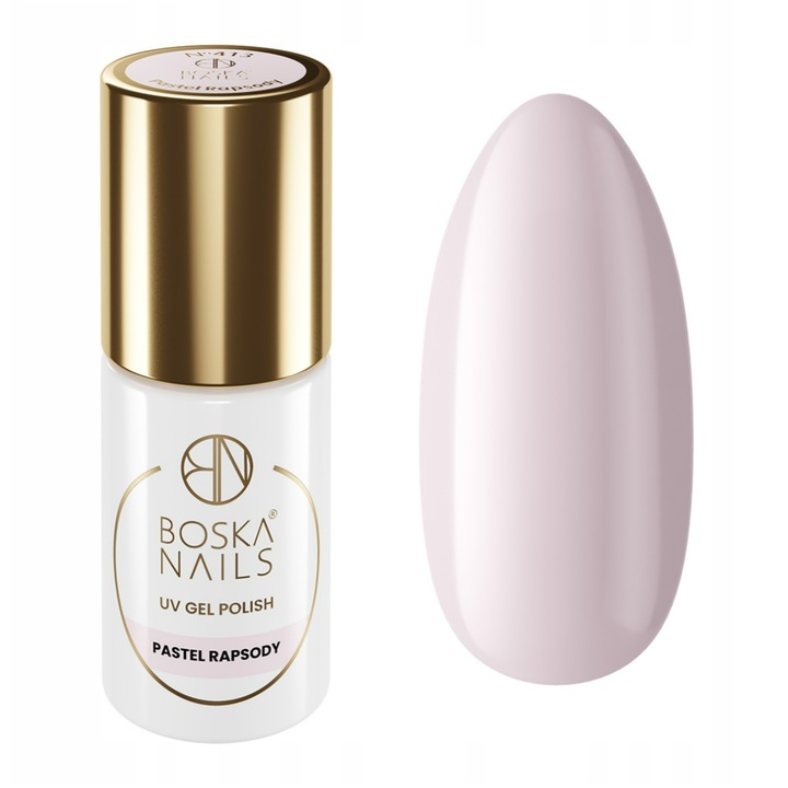 Oja Boska Nails Pastel Rapsody, colectia Say Yes, nude cu nuante roz, 6ml