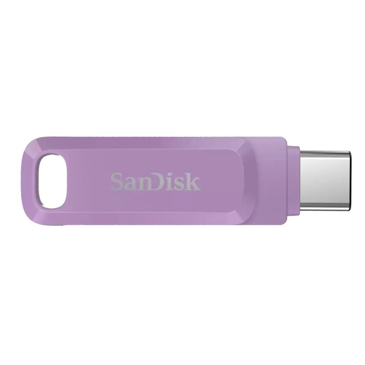 Памет SanDisk Ultra Dual Drive Go USB, 256GB, USB3.2, лилав