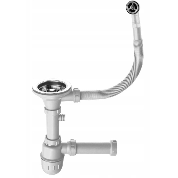 Sifon myQ pentru chiuvete cu un singur vas din granit 3 1/2 sita 114 mm