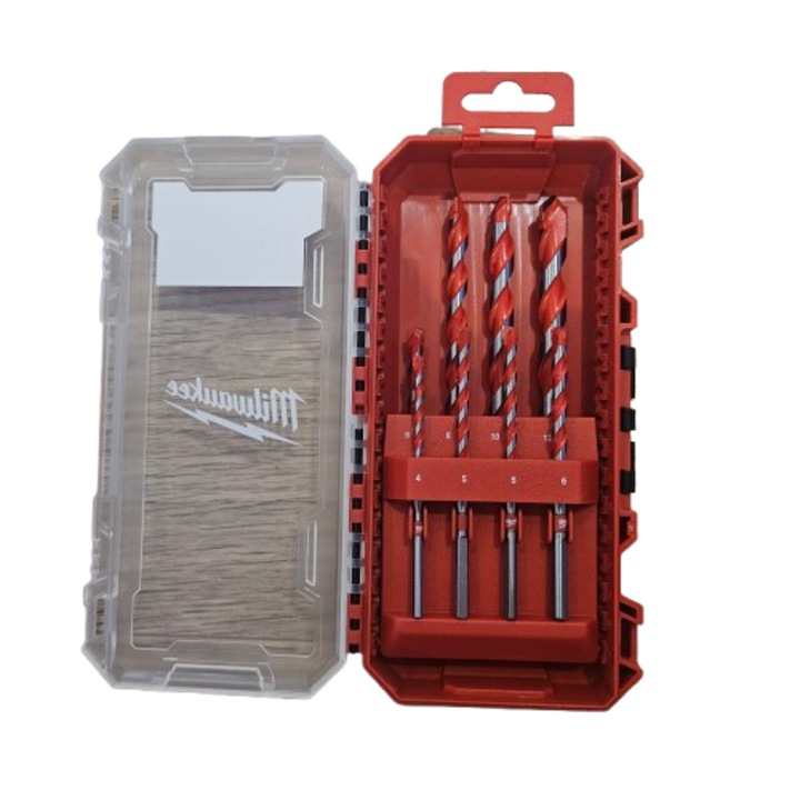 Milwaukee Set 8 burghie premium pentru beton 4-12 mm