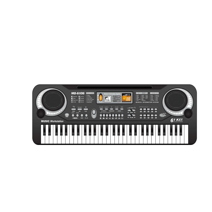 Електронен орган за деца, AT PERFORMANCE®, MQ-6106 с 61 клавиша, предлагащ многостранно и образователно музикално изживяване