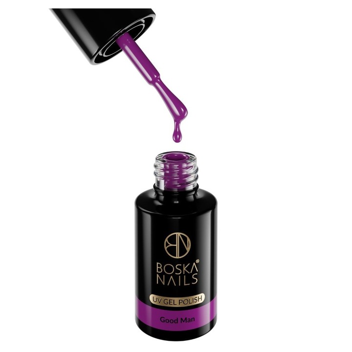 Lac de unghii Boska Nails Good Man 433, violet, 6ml