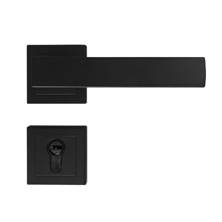 Комплект дръжка, резе и копче за врата Best.Imp G Black