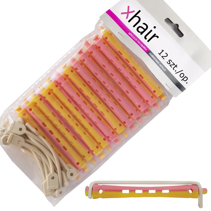 Bigudiuri pentru ondulare permanenta a parului, xhair, diametru 8 mm, lungi, 12 buc./pachet