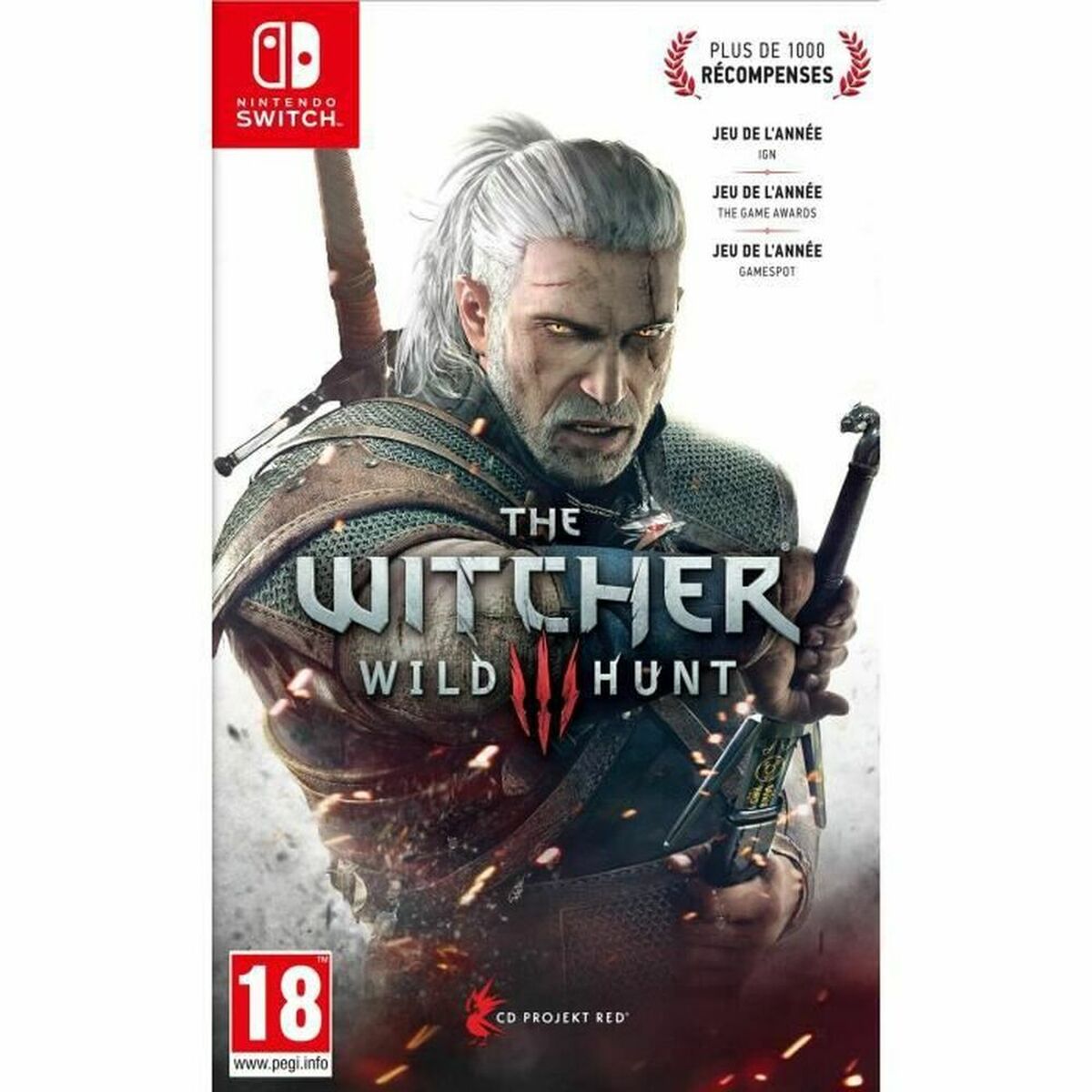 Nintendo Switch PS3 CECHL 80G Joc consola Bandai The Witcher 3: Wild Hunt, PEGI 18, Nintendo