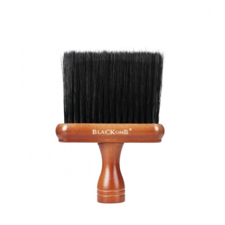 Perie pentru par BlaCKomb BKK034, ergonomica, antialergica, negru, lemn