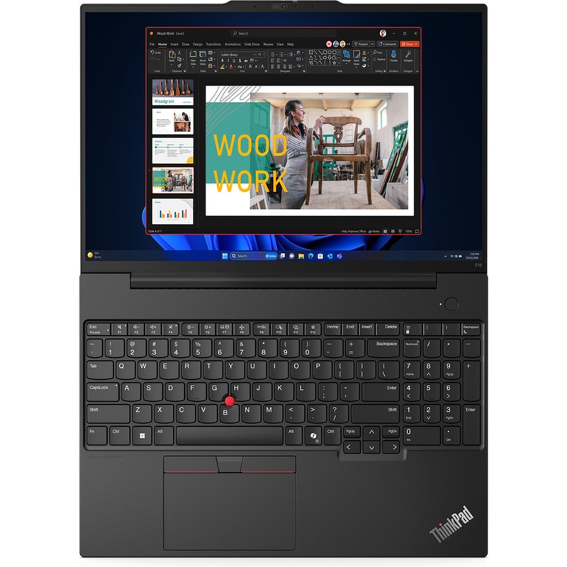Laptop Lenovo 16'' ThinkPad E16 Gen 2, WUXGA IPS, Procesor Intel® Core™ Ultra 7 155H (24M Cache, up to 4.80 GHz), 16 nuclee, 32GB DDR5, 2 TB SSD, Intel ARC Integrated Graphics, No OS, Graphite Black