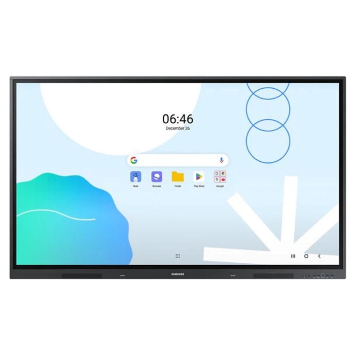 Display interactiv Samsung WA75D, 75”, 4K UHD, 400cd/mp, 40 puncte atingere, Android 13.0, certificat Google EDLA, TUV, Energy Star, DNSH