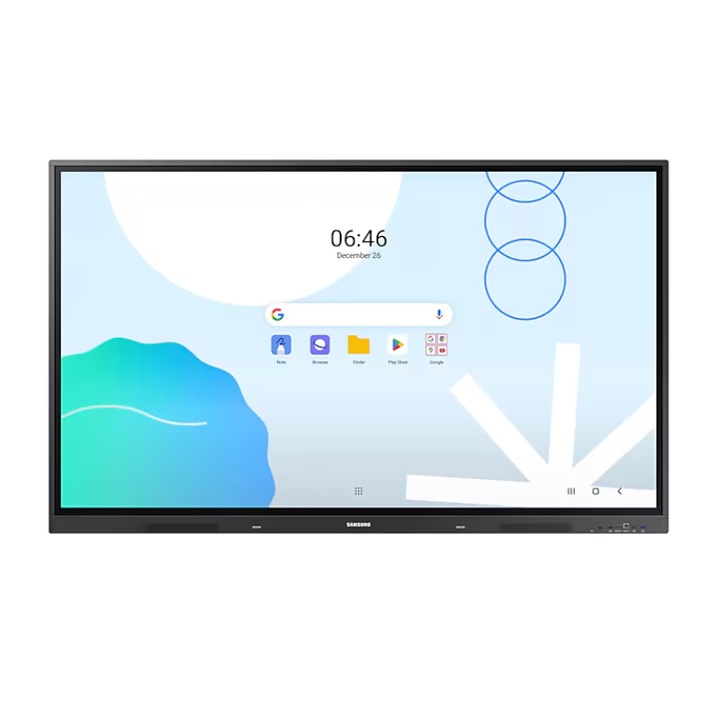 Samsung WA75D interaktív kijelző, 75", 4K UHD, 400 cd/m2, 40 érintési pont, Android 13.0, Google EDLA, TUV, Energy Star, DNSH tanúsítvány