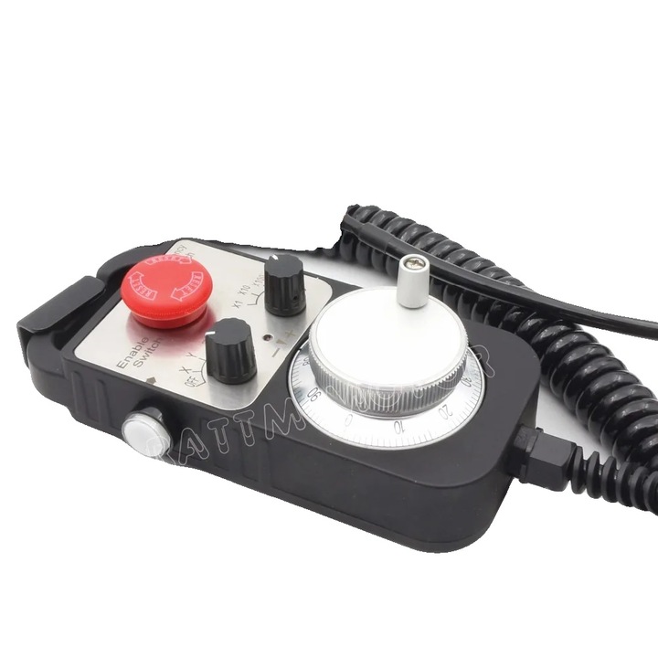 Roata de mana CNC, control pe 4 axe, oprire de urgentaaSYef½, stil fir