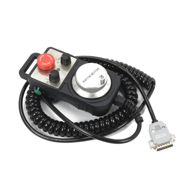 Roata de mana CNC, control pe 4 axe, oprire de urgentaaSYef½, stil conector