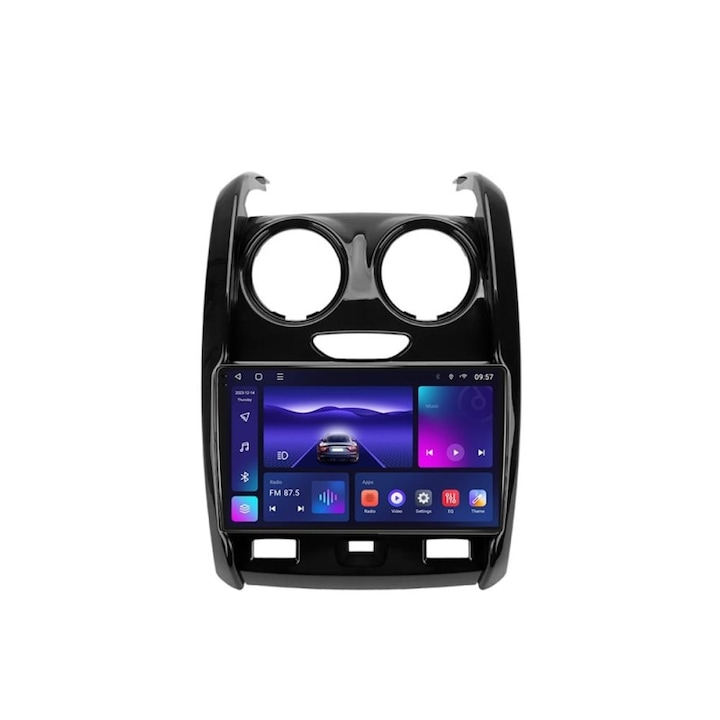 Navigatie Dacia Duster 1 2015-2018 cu ecran IPS 8-core 2+32GB Android Wireless Carplay Slot SIM 4G