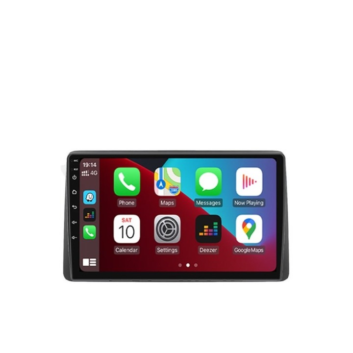 Navigatie Dacia Duster 2 2018-2021 cu ecran IPS 8-core 2+32GB Android Wireless Carplay Slot SIM 4G