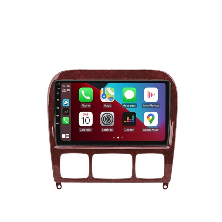 Navigatie Mercedes S-Class W220 (1998-2005) cu ecran IPS 8-core 2+32GB Android Wireless Carplay Slot SIM 4G
