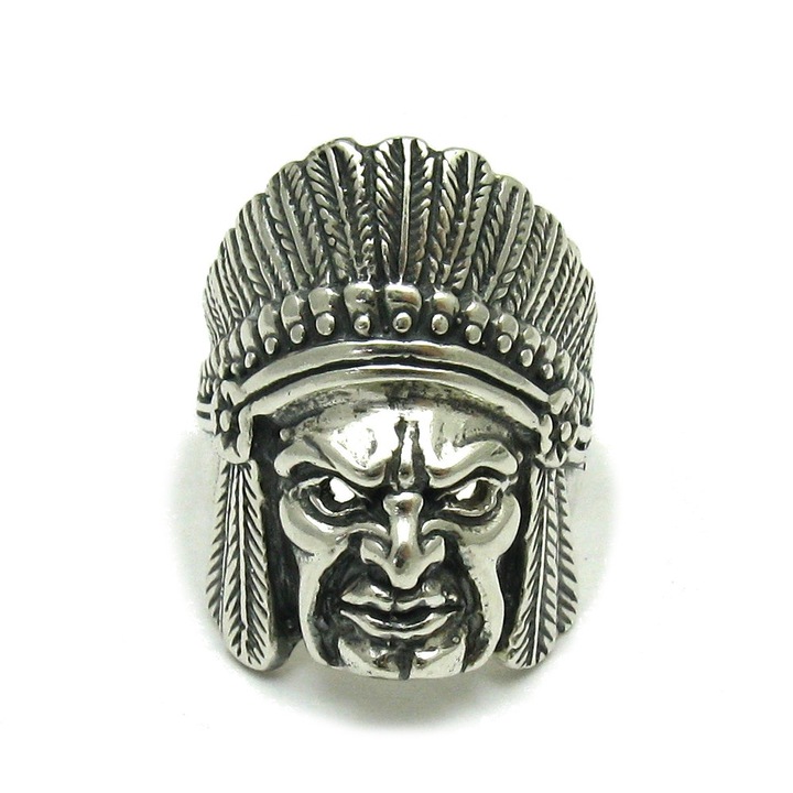 Сребърен пръстен, Empress, R001536, Индианец, Проба 925