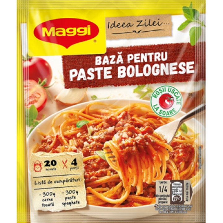Maggi Ideea Zilei, Paste Bolognese, 4 x 50g